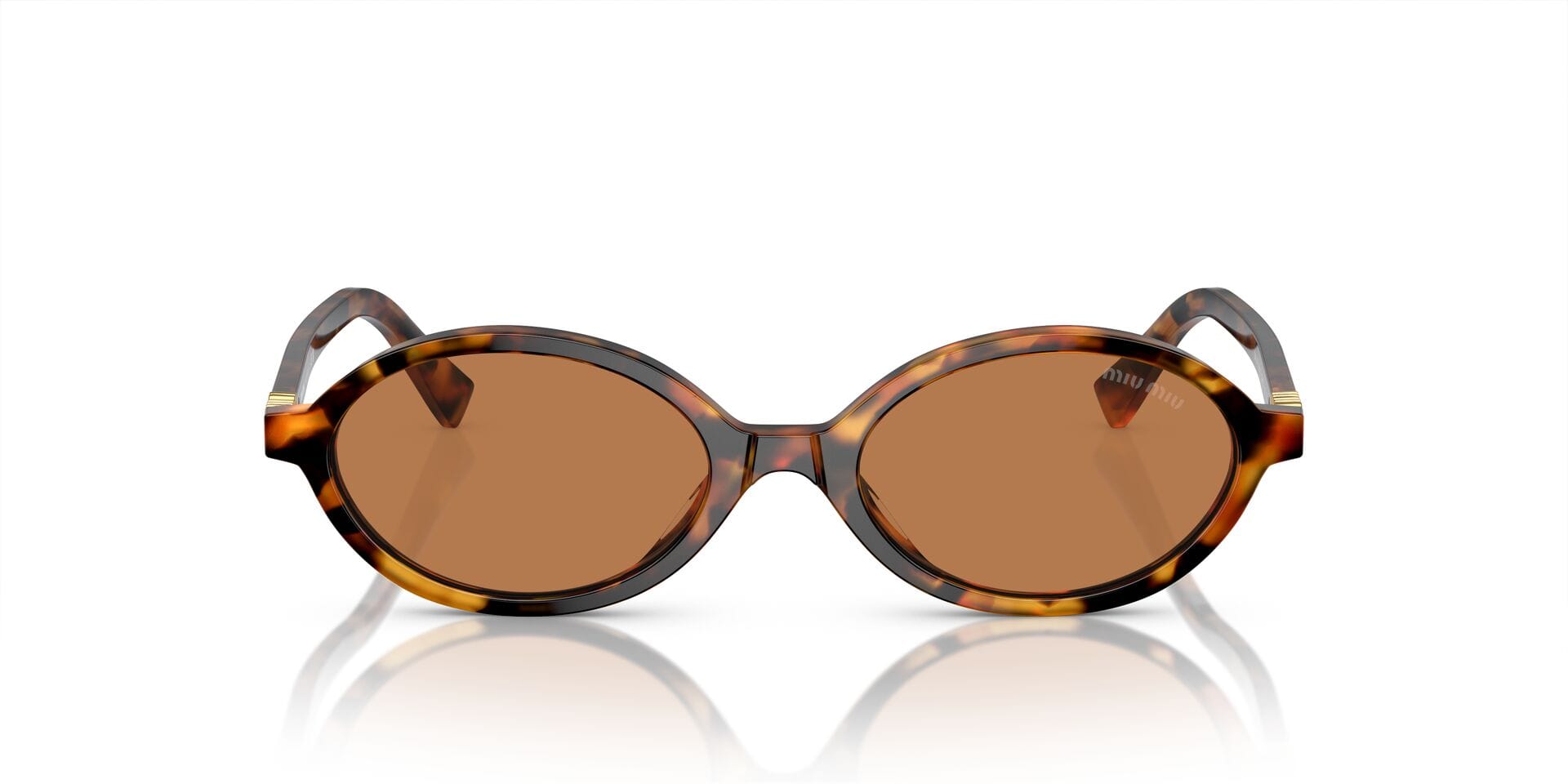 Miu Miu 0MU04ZS Sunglass Havana Female Shell Shell Sunglass — Havana frame — view 4