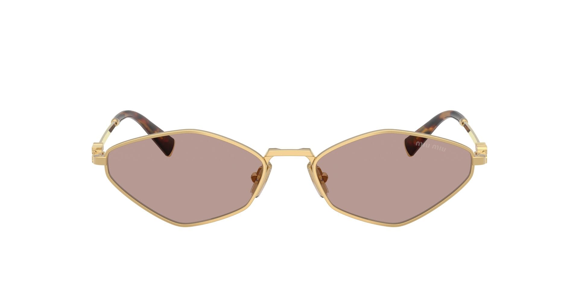 Miu Miu 0MU56Z Sunglass Gold Female Metal Metal — Gold frame