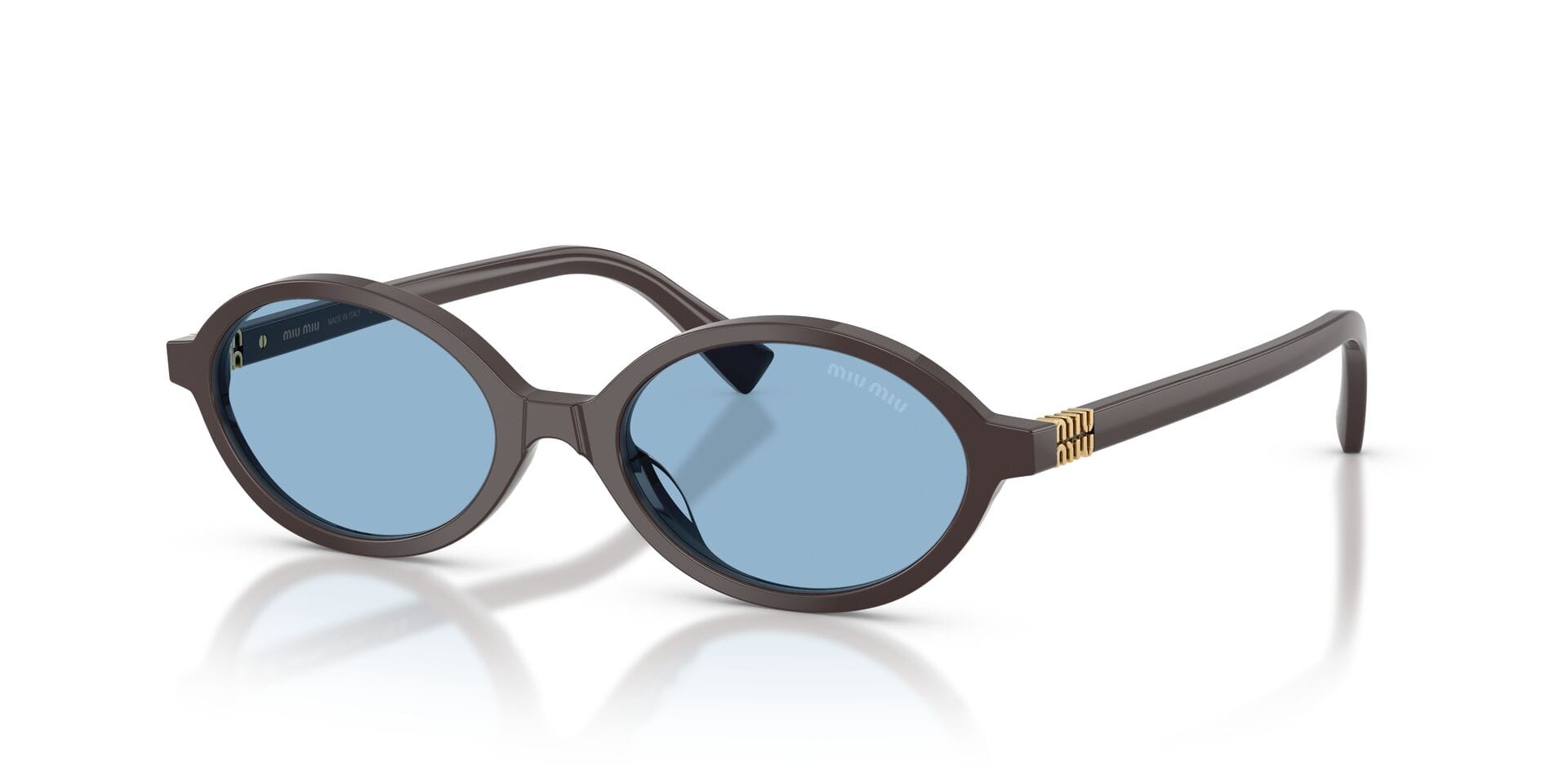 Miu Miu 0MU04ZS Sunglass Brown Female Shell Shell Sunglass — Brown frame — view 1