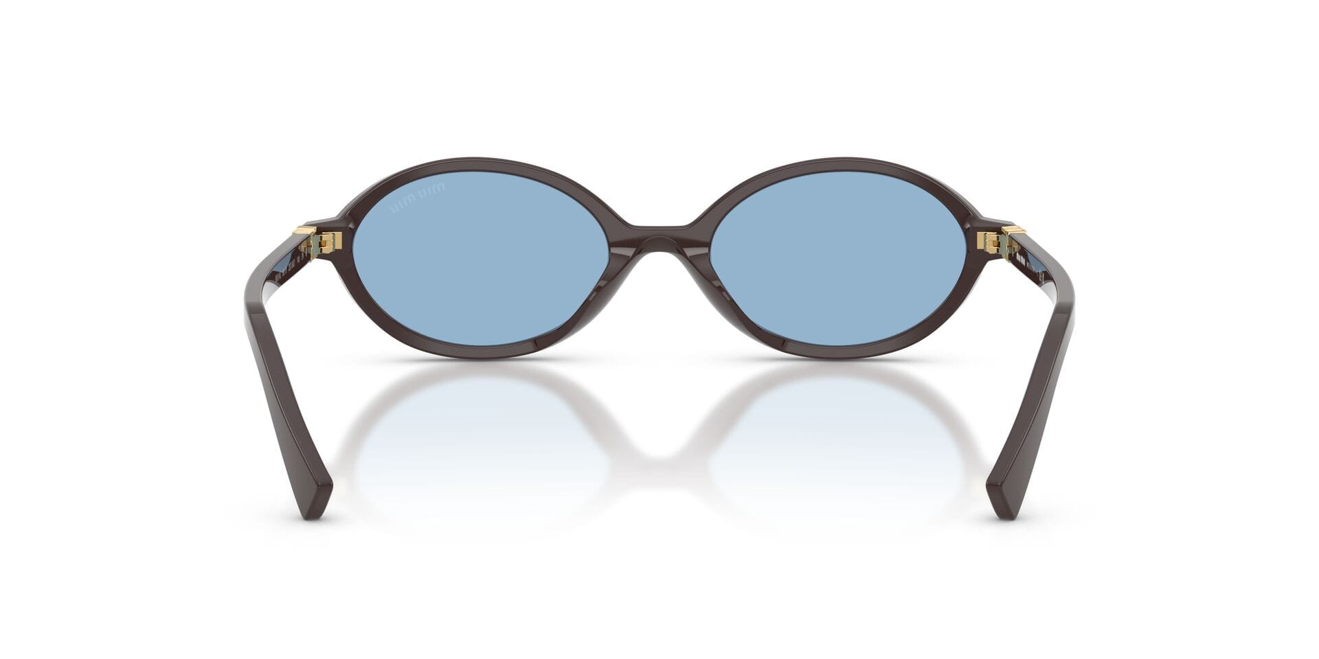 Miu Miu 0MU04ZS Sunglass Brown Female Shell Shell Sunglass — Brown frame — view 2