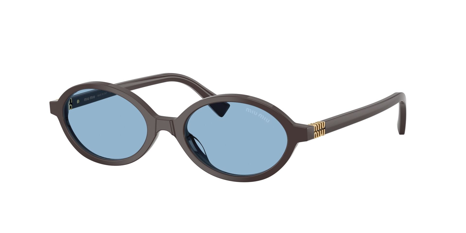 Miu Miu 0MU04ZS Sunglass Brown Female Shell Shell Sunglass — Brown frame — view 3