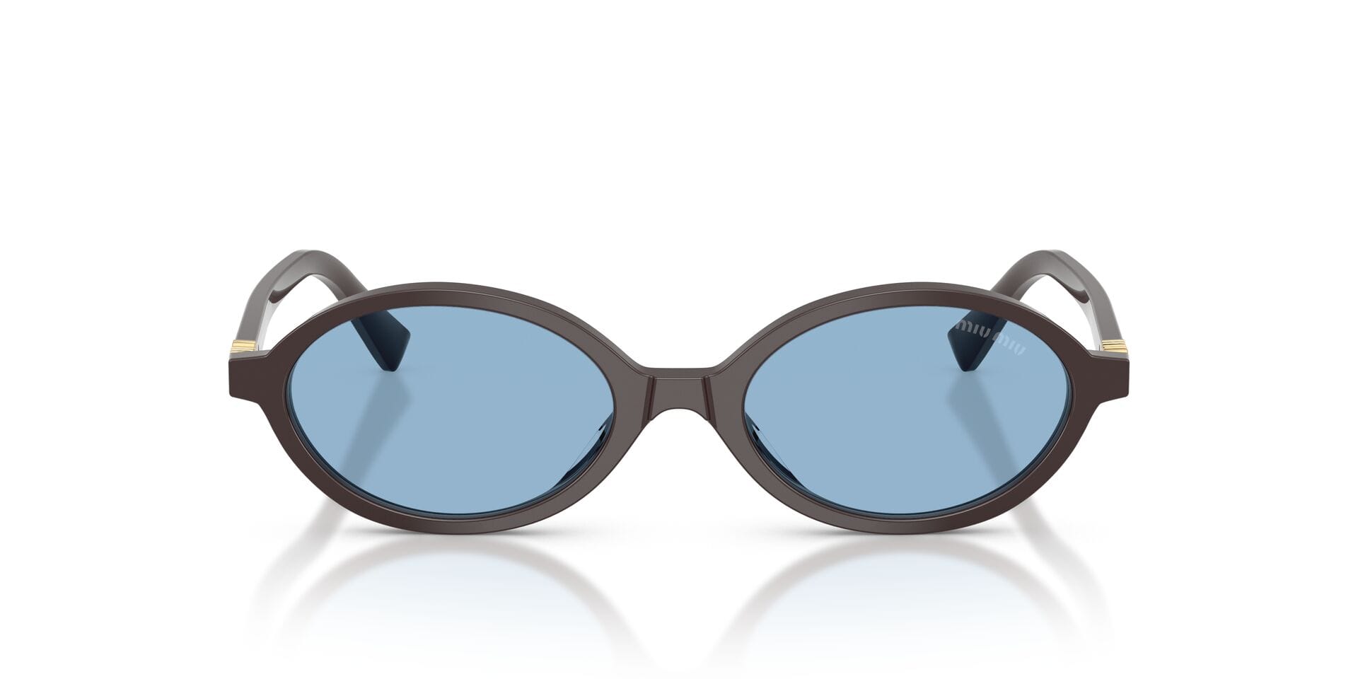 Miu Miu 0MU04ZS Sunglass Brown Female Shell Shell Sunglass — Brown frame — view 4