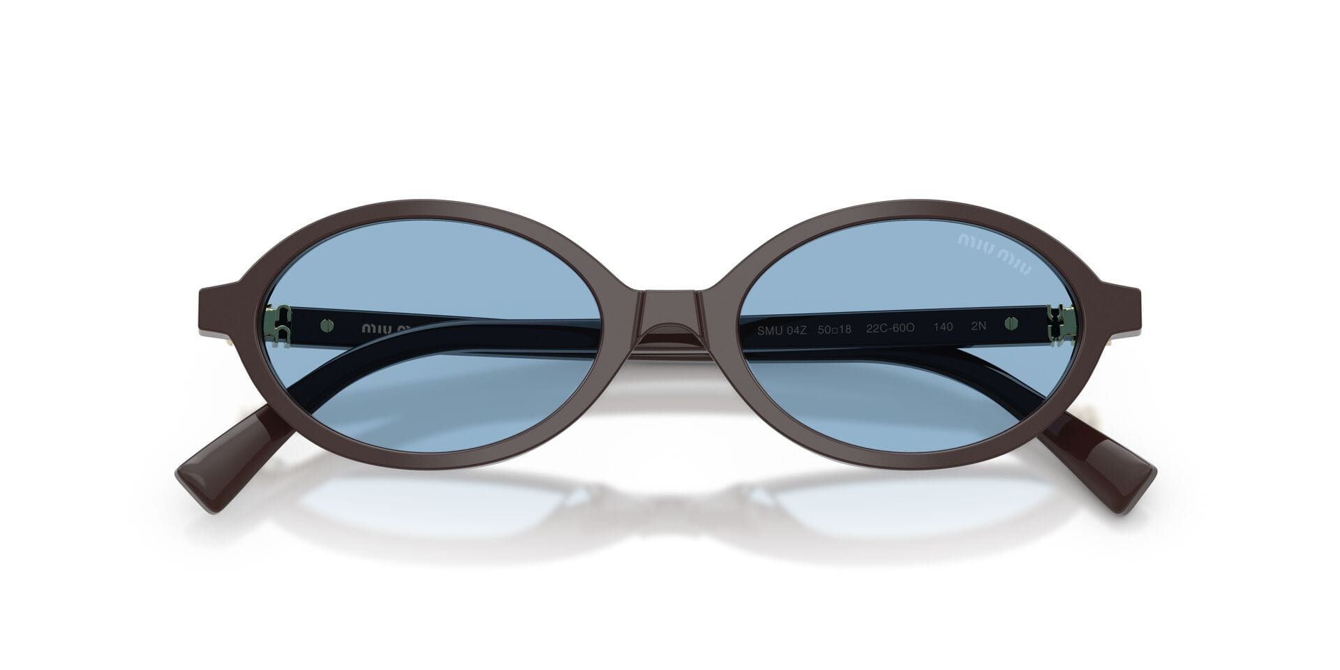 Miu Miu 0MU04ZS Sunglass Brown Female Shell Shell Sunglass — Brown frame — view 7