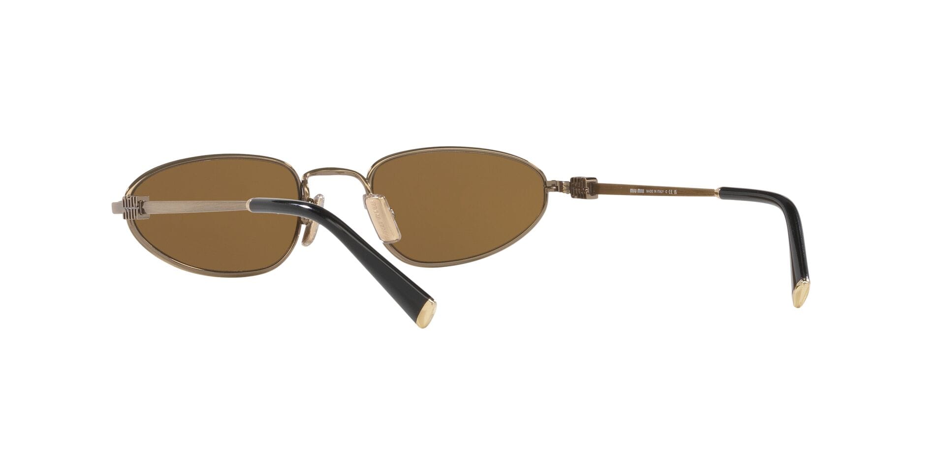 Miu Miu 0MUA52S Sunglass Gold Female Metal Metal Sunglass — view 2