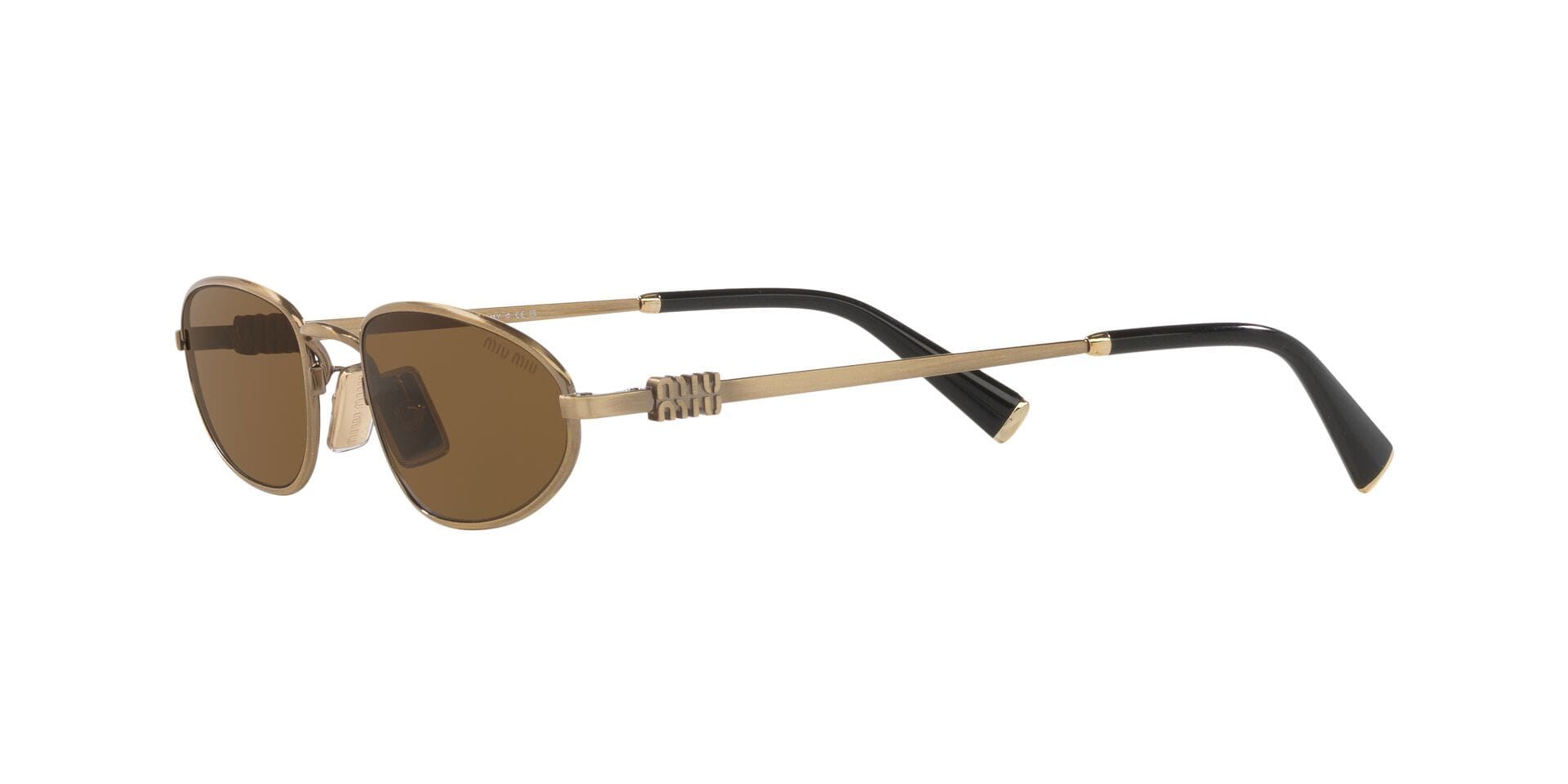 Miu Miu 0MUA52S Sunglass Gold Female Metal Metal Sunglass — view 3