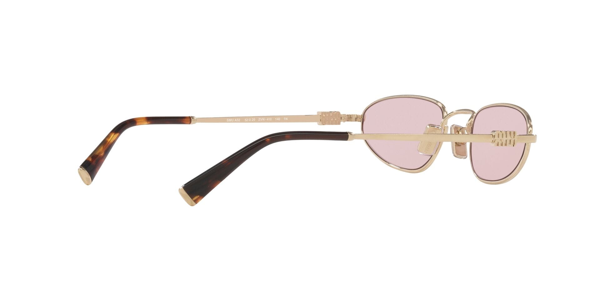 Miu Miu 0MUA52S Sunglass Gold Female Metal Metal Sunglass — Gold frame — view 4