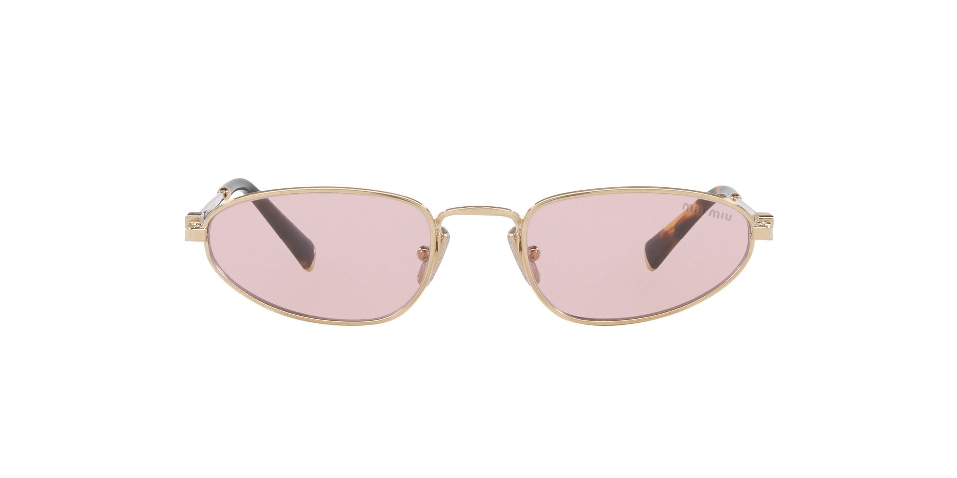 Miu Miu 0MUA52S Sunglass Gold Female Metal Metal Sunglass — Gold frame — view 6