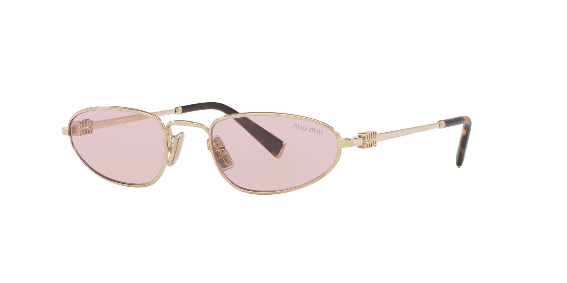 Miu Miu 0MUA52S Sunglass Gold Female Metal Metal Sunglass — Gold frame — view 8