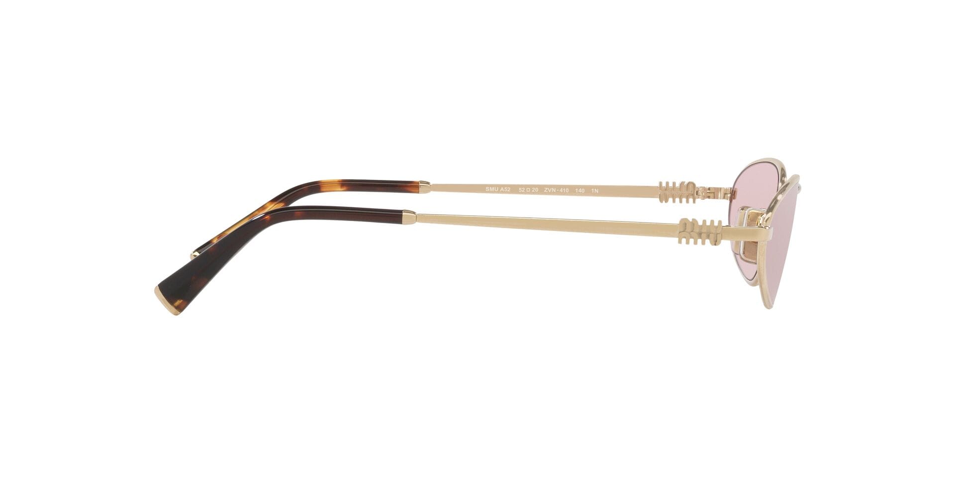 Miu Miu 0MUA52S Sunglass Gold Female Metal Metal Sunglass — Gold frame — view 10