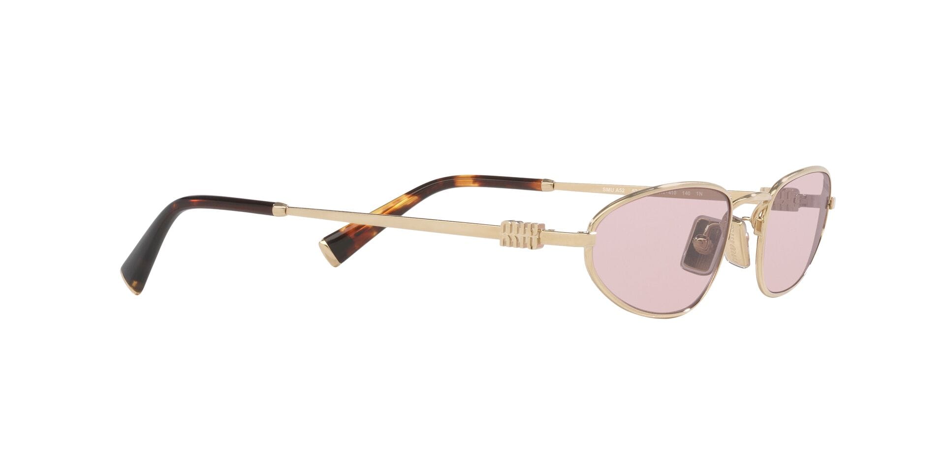 Miu Miu 0MUA52S Sunglass Gold Female Metal Metal Sunglass — Gold frame — view 11