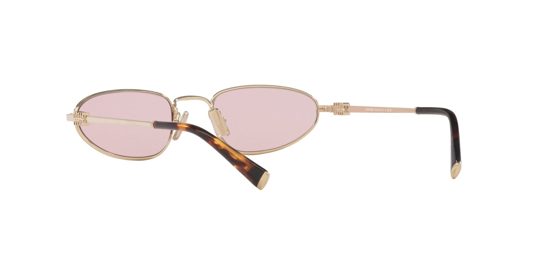 Miu Miu 0MUA52S Sunglass Gold Female Metal Metal Sunglass — Gold frame — view 12