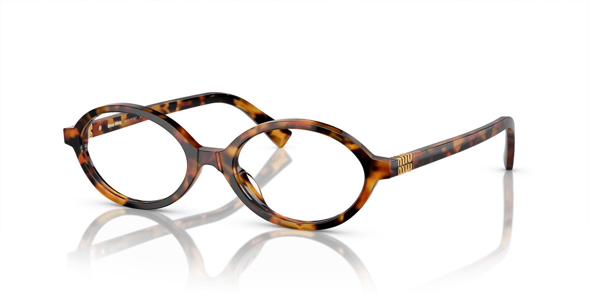 Miu Miu 0MU01XV Frame Havana Female Full Shell Frame — Havana frame — view 5