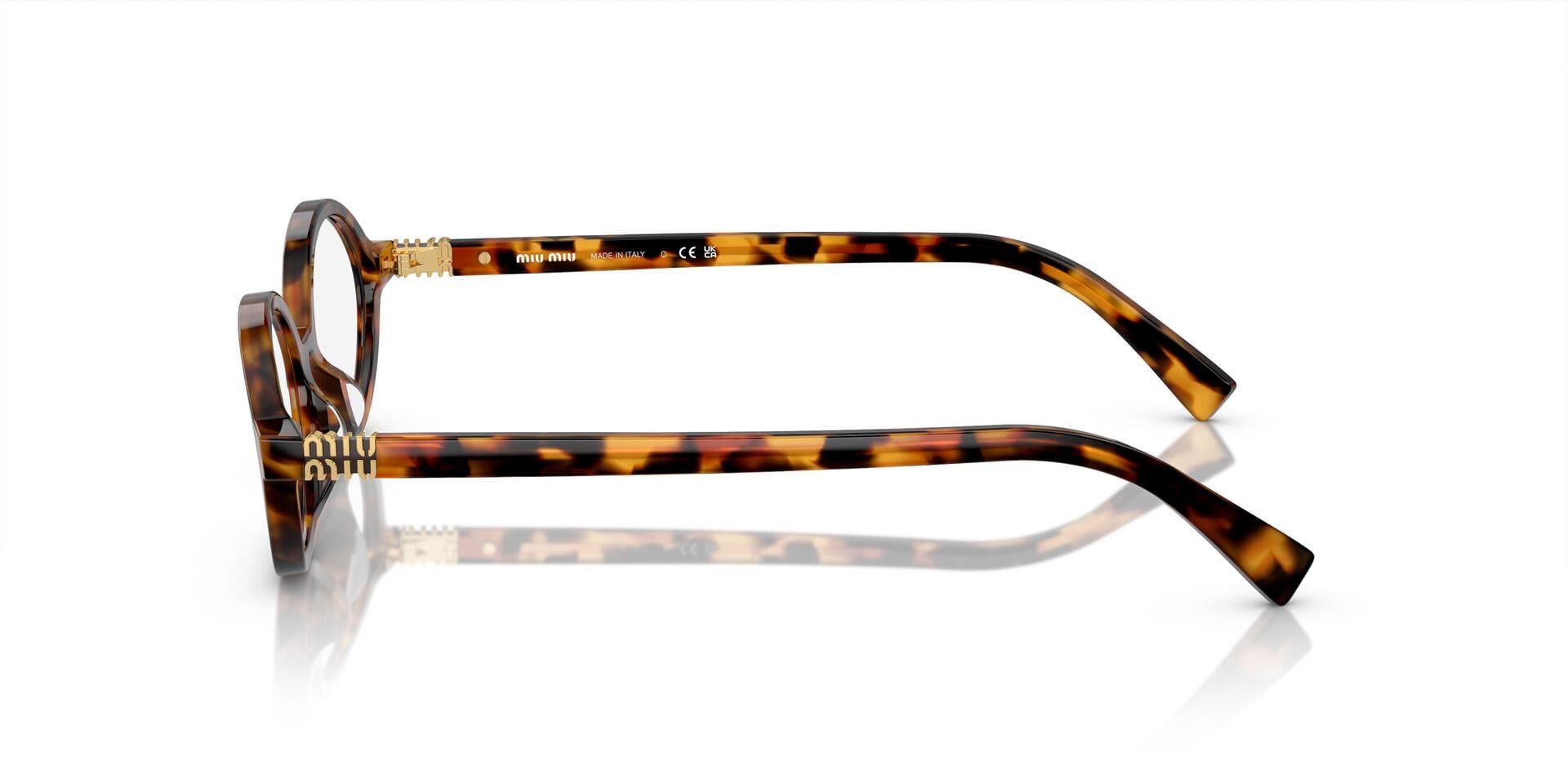 Miu Miu 0MU01XV Frame Havana Female Full Shell Frame — Havana frame — view 13