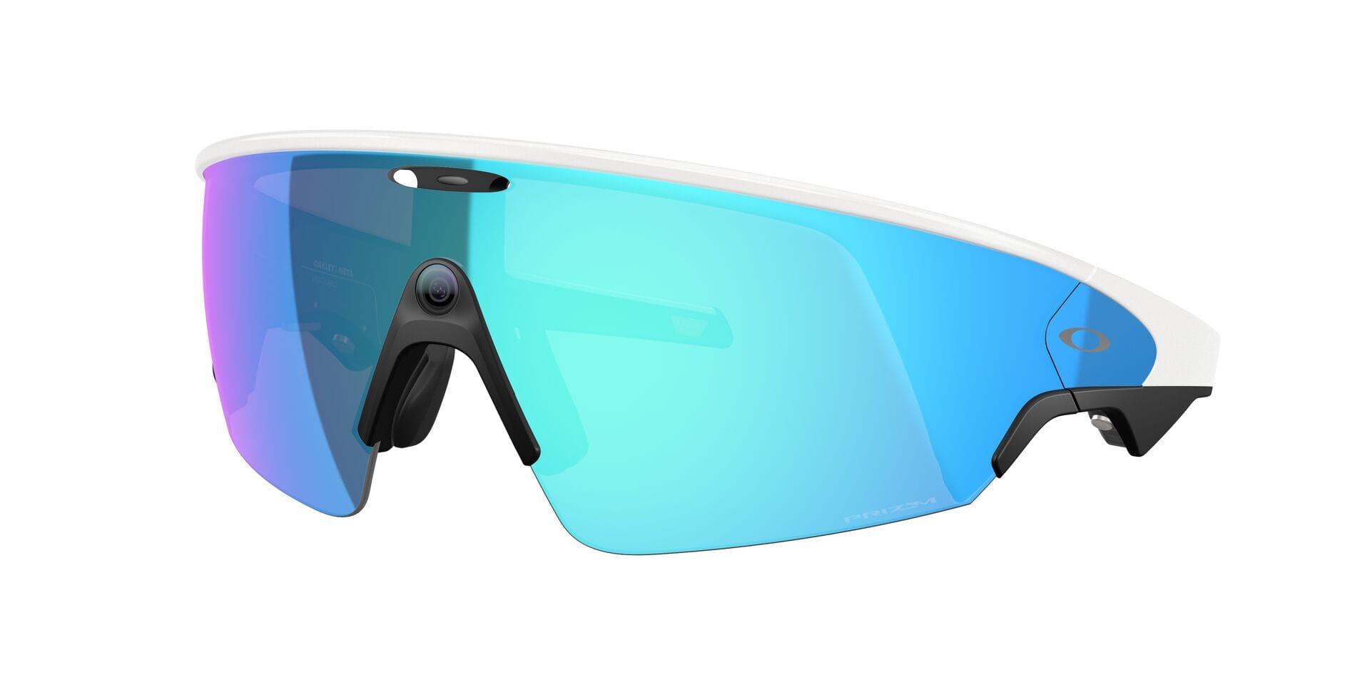 Oakley Meta 0OW8001 Sunglass White Male RimLess Shell Sunglass — White frame — view 1