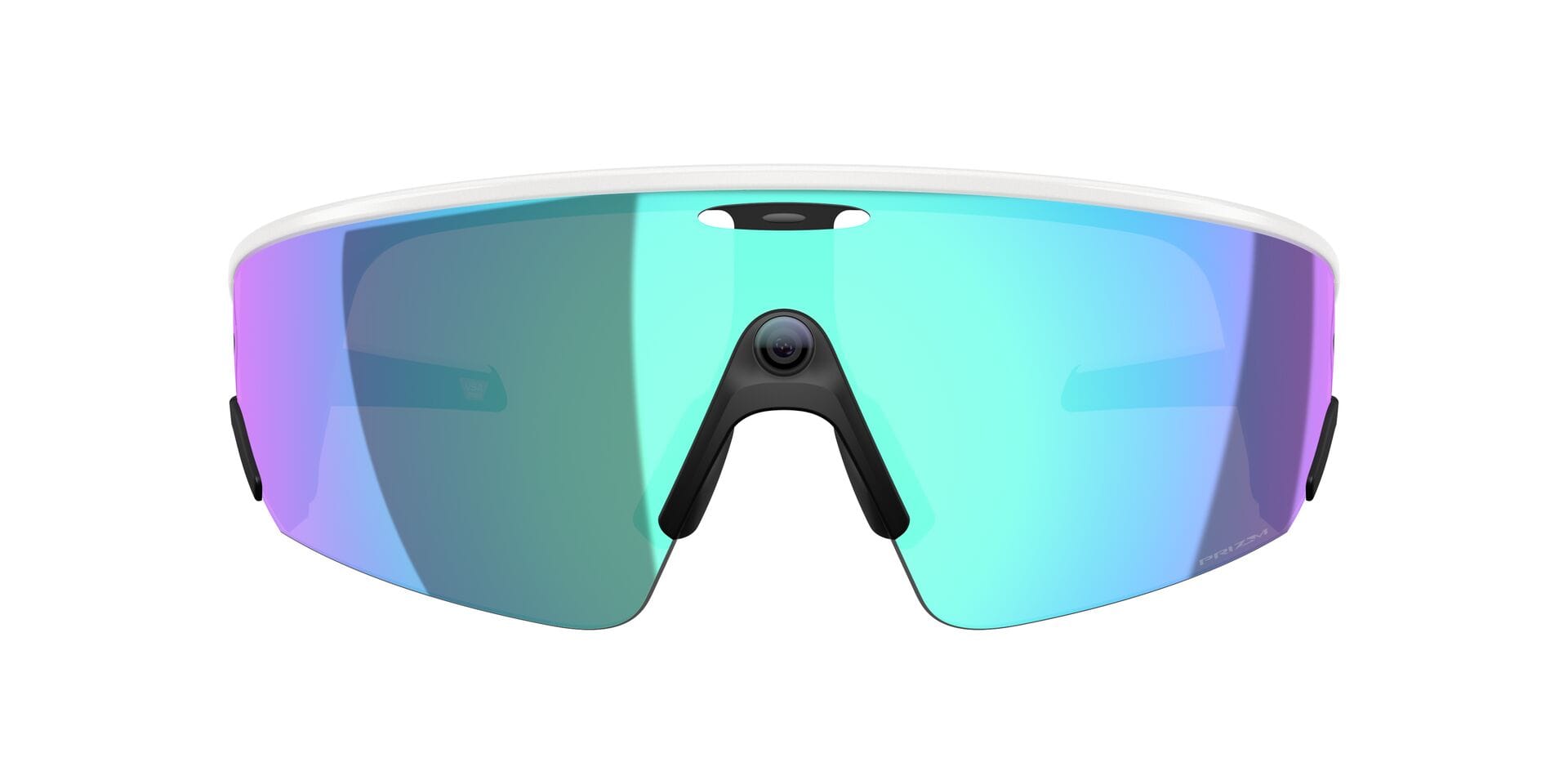 Oakley Meta 0OW8001 Sunglass White Male RimLess Shell Sunglass — White frame — view 2
