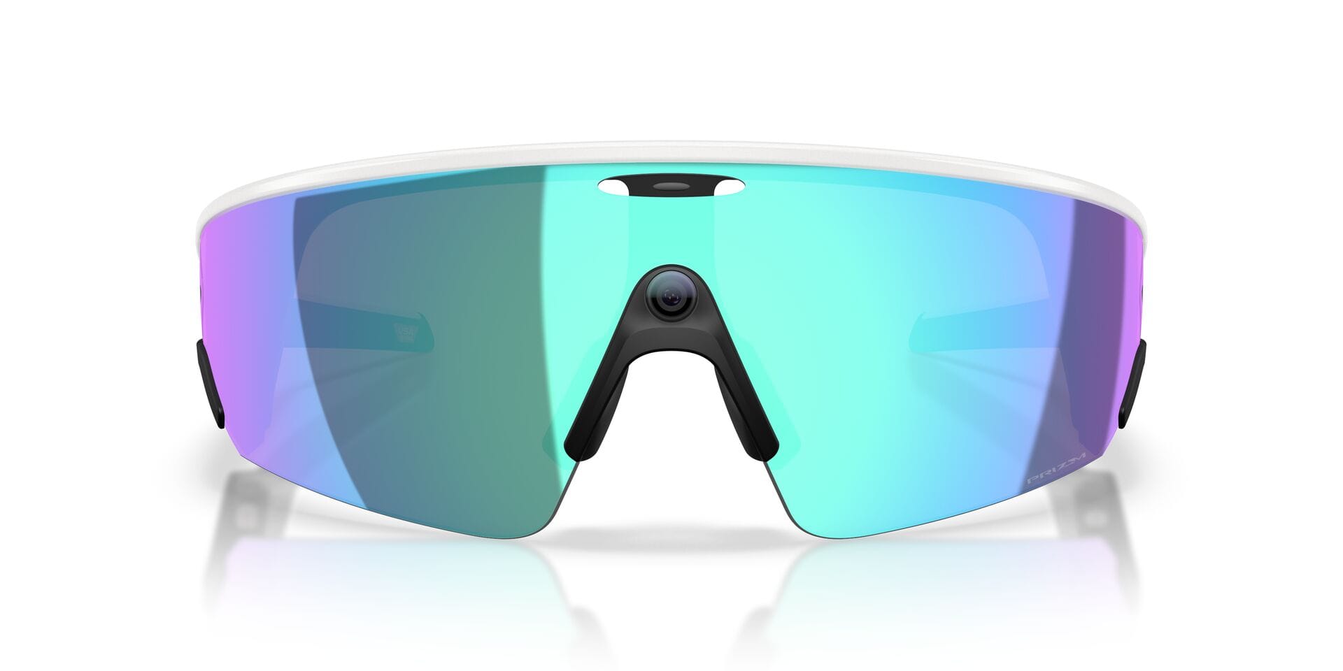 Oakley Meta 0OW8001 Sunglass White Male RimLess Shell Sunglass — White frame — view 7