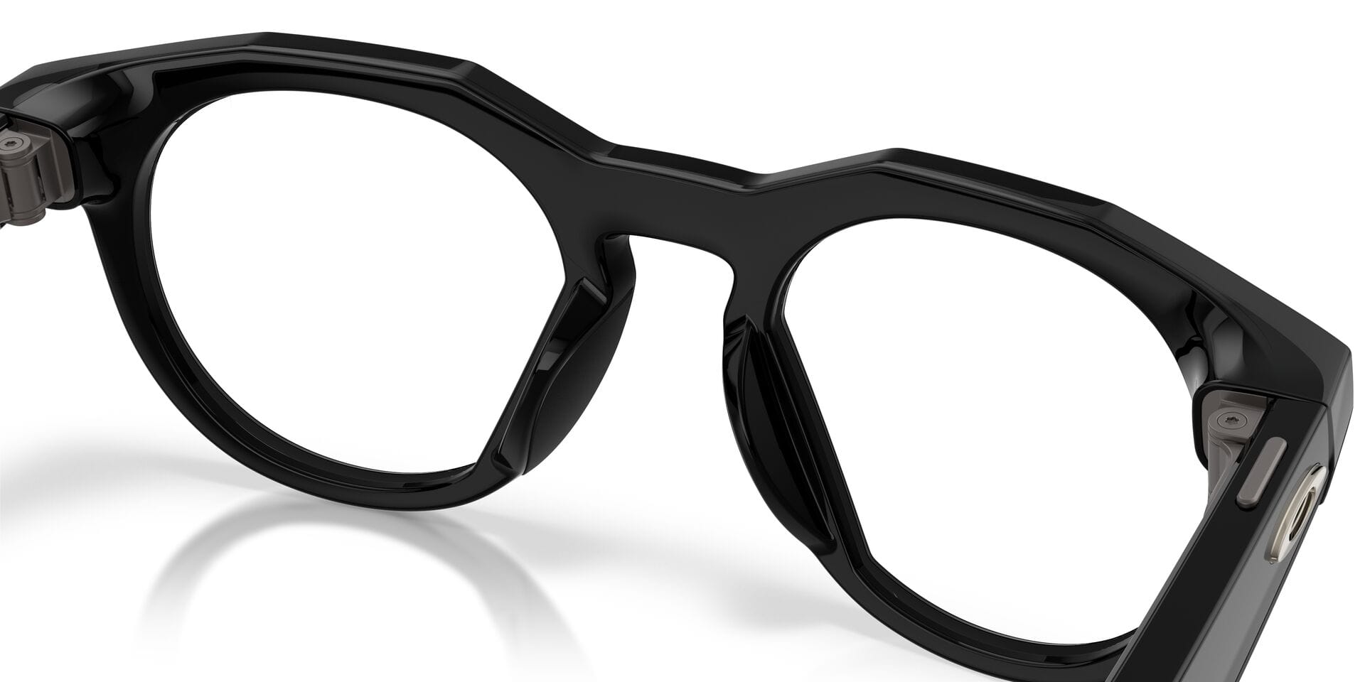 Oakley Meta 0OW8002 Sunglass Black Unisex Full Shell Sunglass — Black frame — view 2