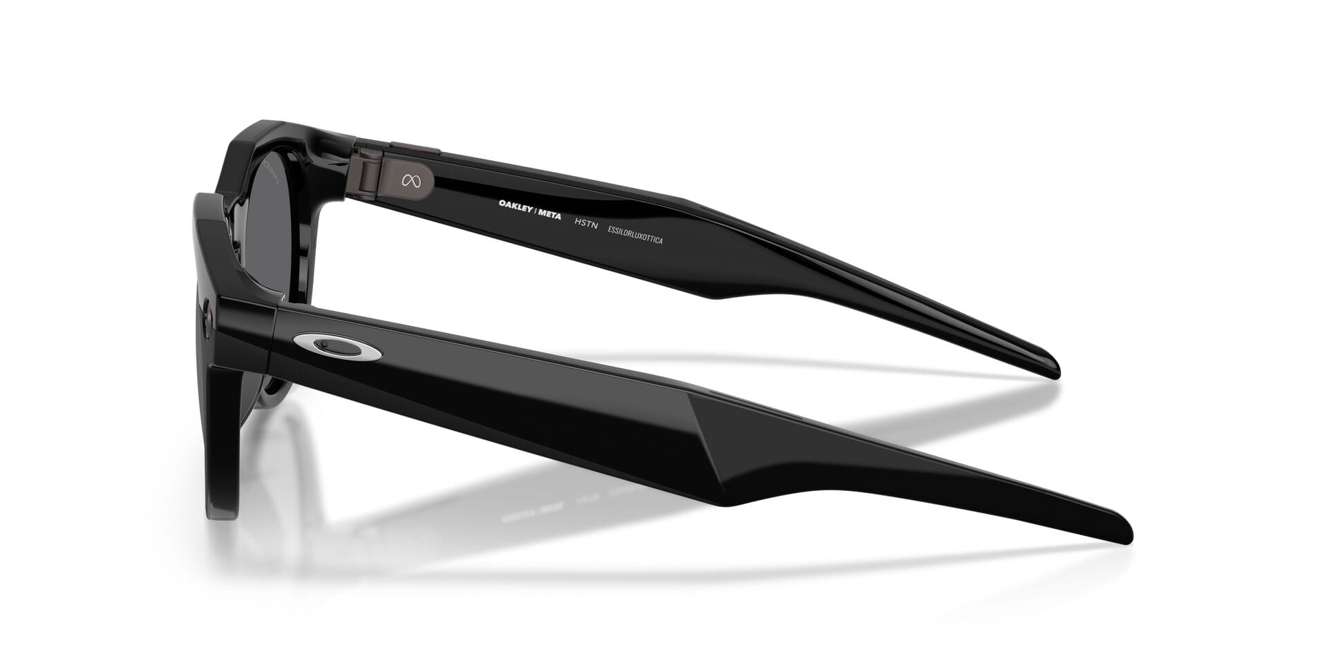 Oakley Meta 0OW8002 Sunglass Black Unisex Full Shell Sunglass — Black frame — view 8