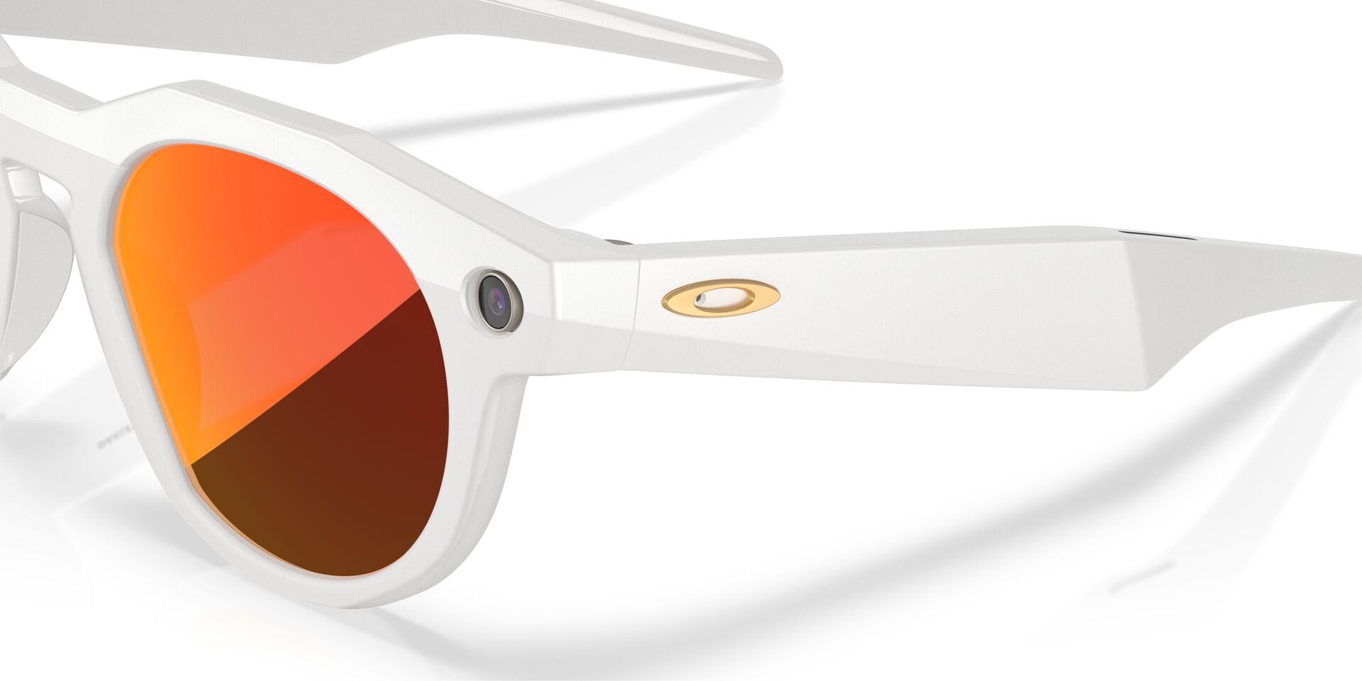 Oakley Meta 0OW8002 Sunglass Grey Unisex Full Shell Sunglass — Grey frame — view 3