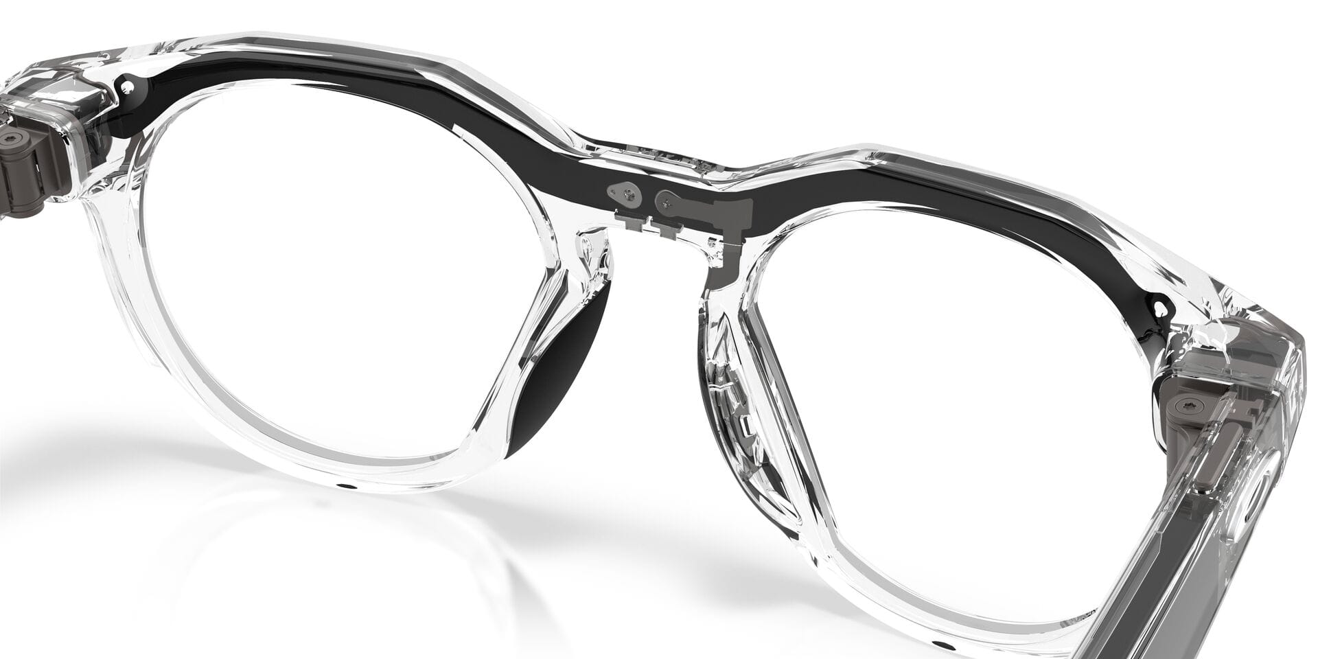 Oakley Meta 0OW8002 Sunglass Transparent Unisex Full Shell Sunglass — Transparent frame — view 3