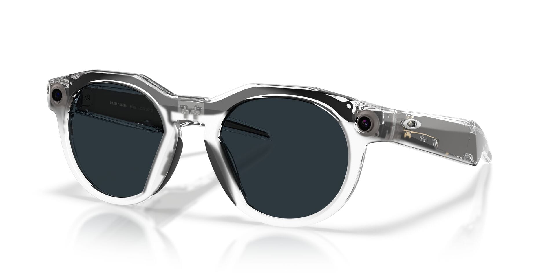 Oakley Meta 0OW8002 Sunglass Transparent Unisex Full Shell Sunglass — Transparent frame