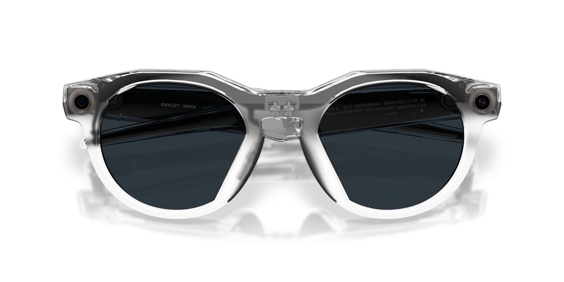 Oakley Meta 0OW8002 Sunglass Transparent Unisex Full Shell Sunglass — Transparent frame — view 7
