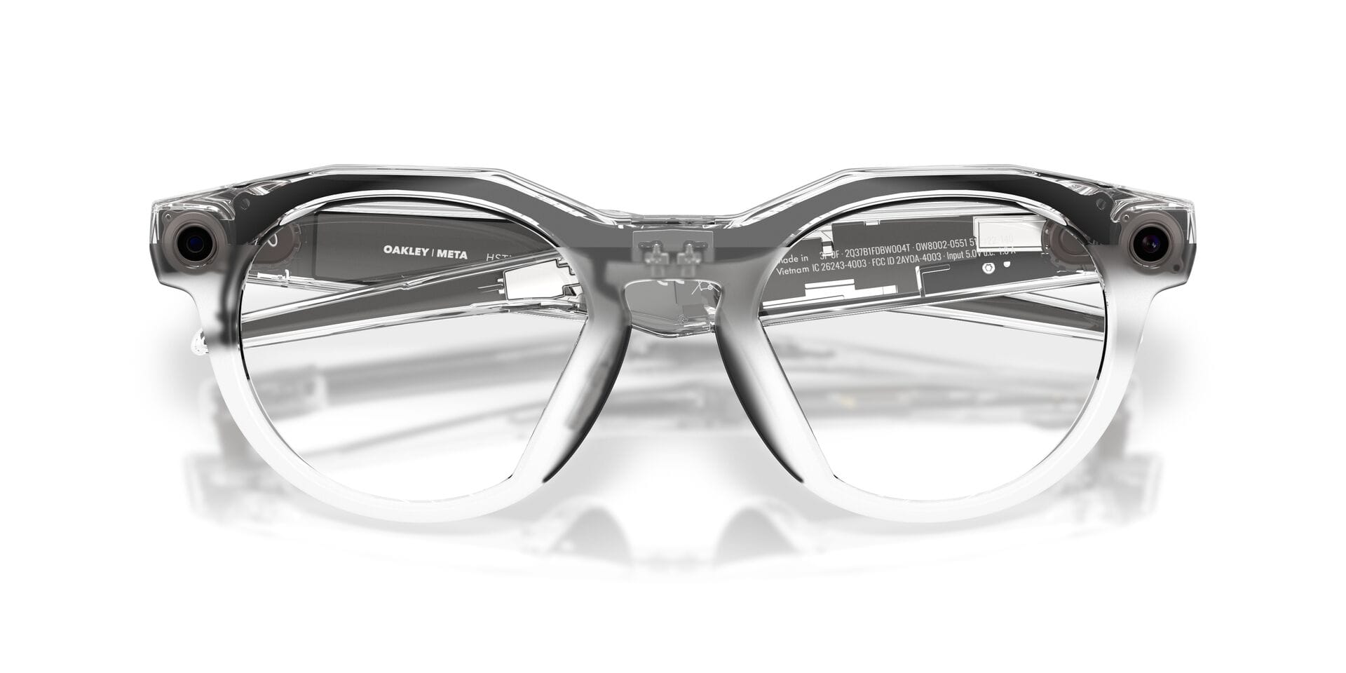 Oakley Meta 0OW8002 Sunglass Transparent Unisex Full Shell Sunglass — Transparent frame — view 8
