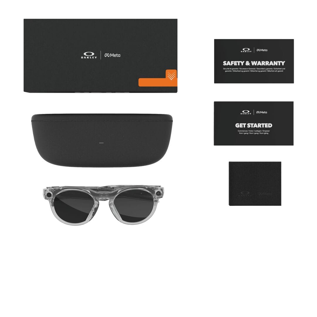 Oakley Meta 0OW8002 Sunglass Transparent Unisex Full Shell Sunglass — Transparent frame — view 9