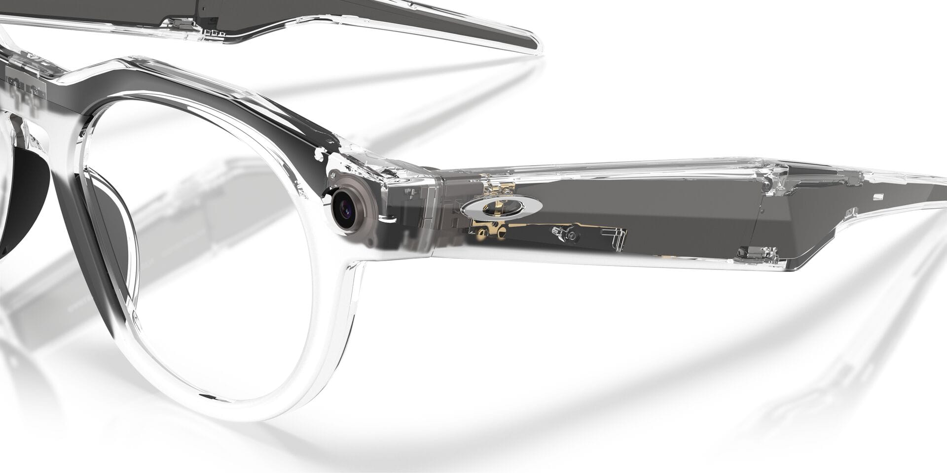 Oakley Meta 0OW8002 Sunglass Transparent Unisex Full Shell Sunglass — Transparent frame — view 10