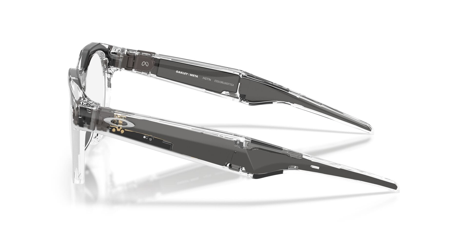 Oakley Meta 0OW8002 Sunglass Transparent Unisex Full Shell Sunglass — Transparent frame — view 11
