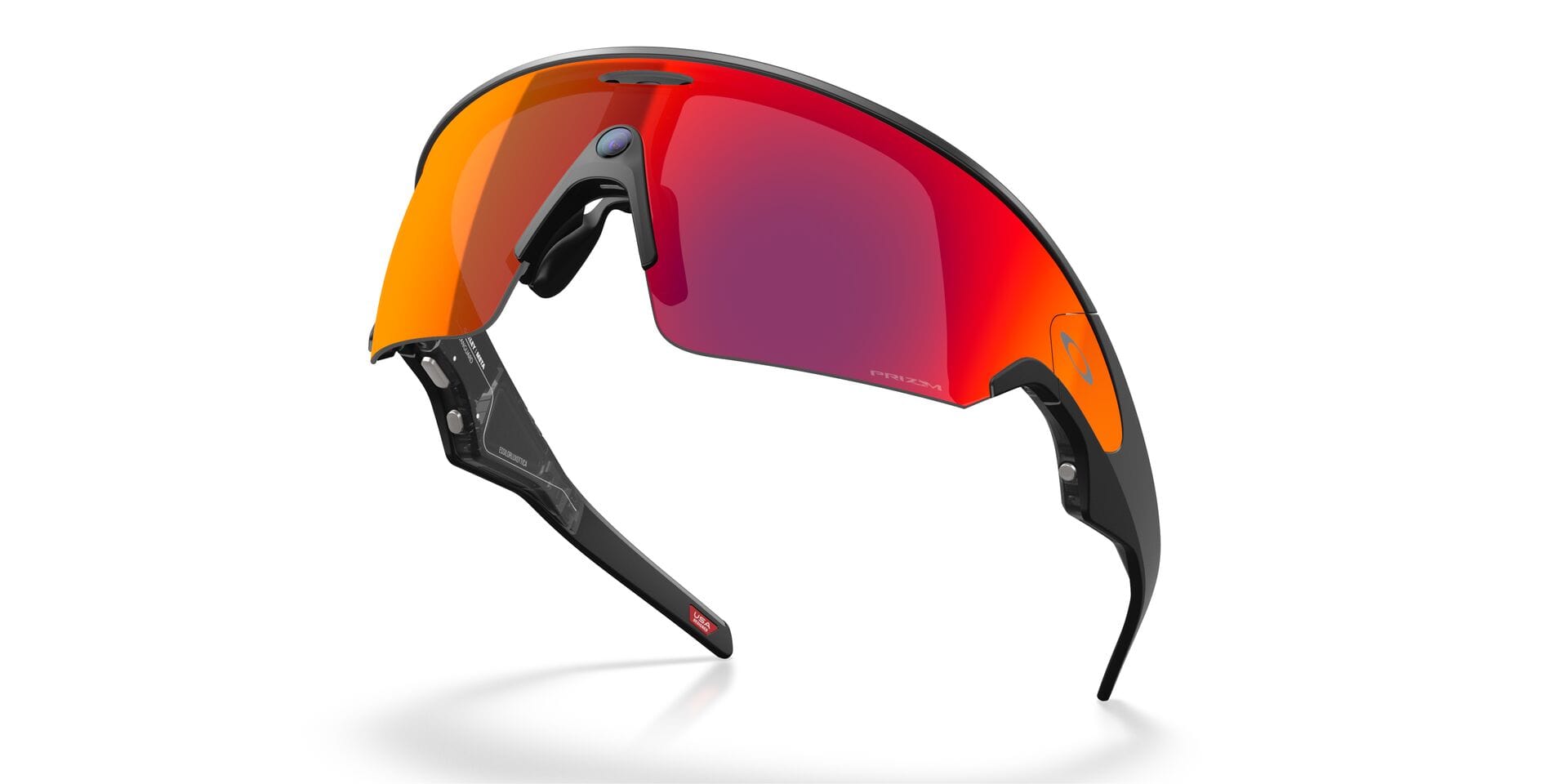 Oakley Meta 0OW8001 Sunglass Black Male RimLess Shell Sunglass — Black frame — view 3