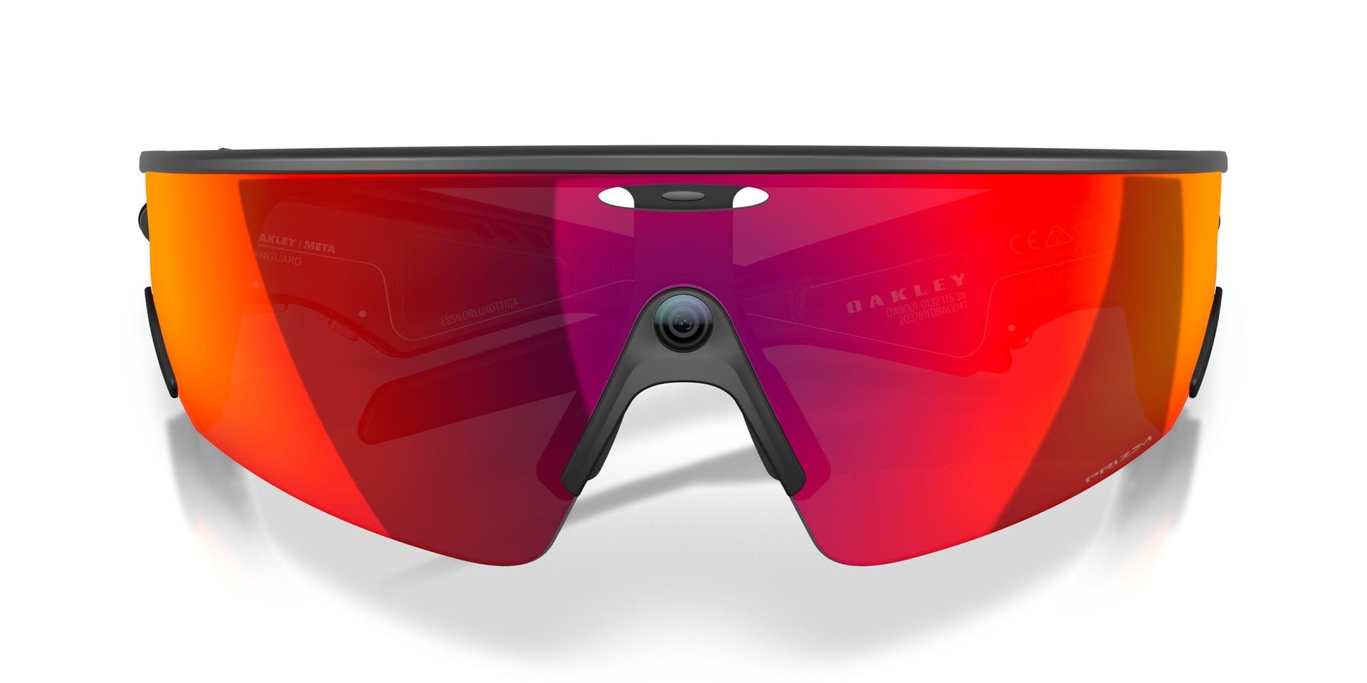 Oakley Meta 0OW8001 Sunglass Black Male RimLess Shell Sunglass — Black frame