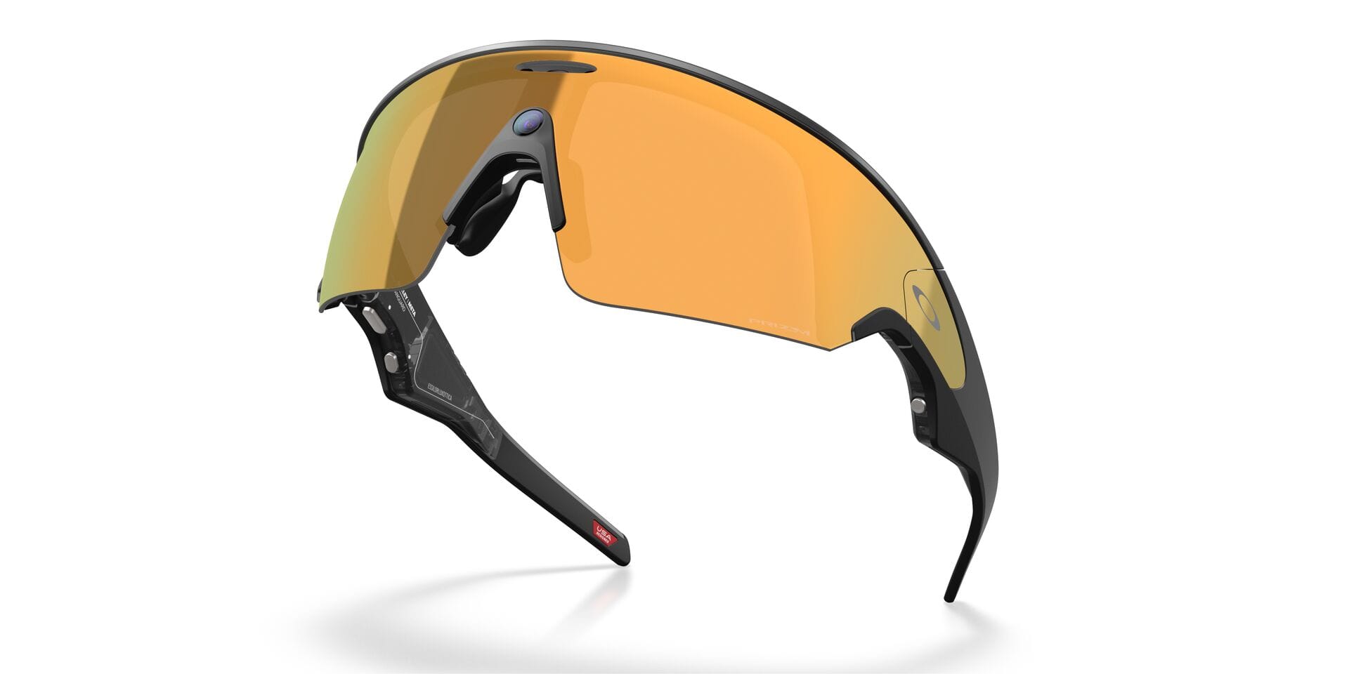 Oakley Meta 0OW8001 Sunglass Black Male RimLess Shell Sunglass — Black frame — view 3