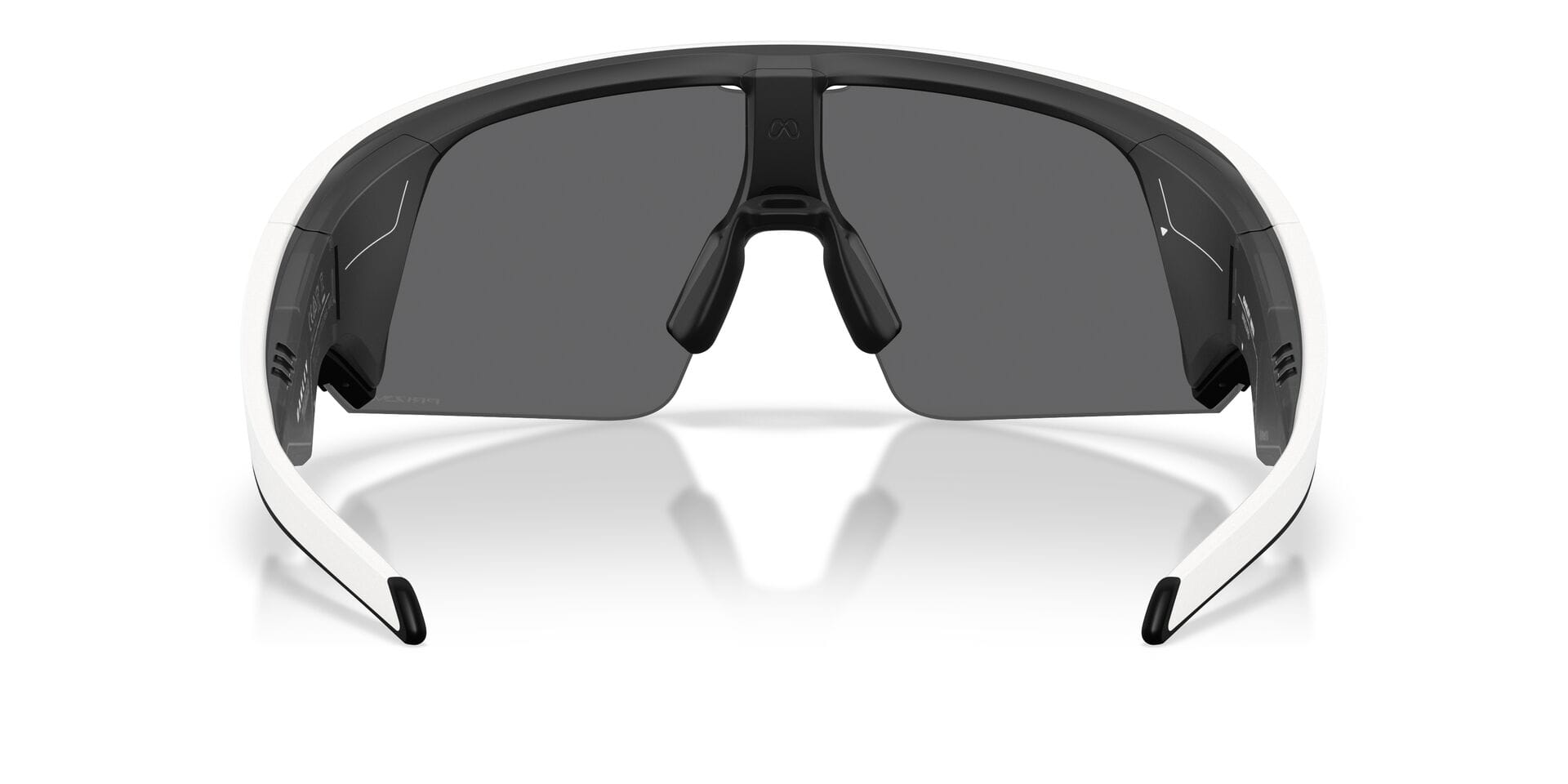 Oakley Meta 0OW8001 Sunglass White Male RimLess Shell Sunglass — White frame — view 4