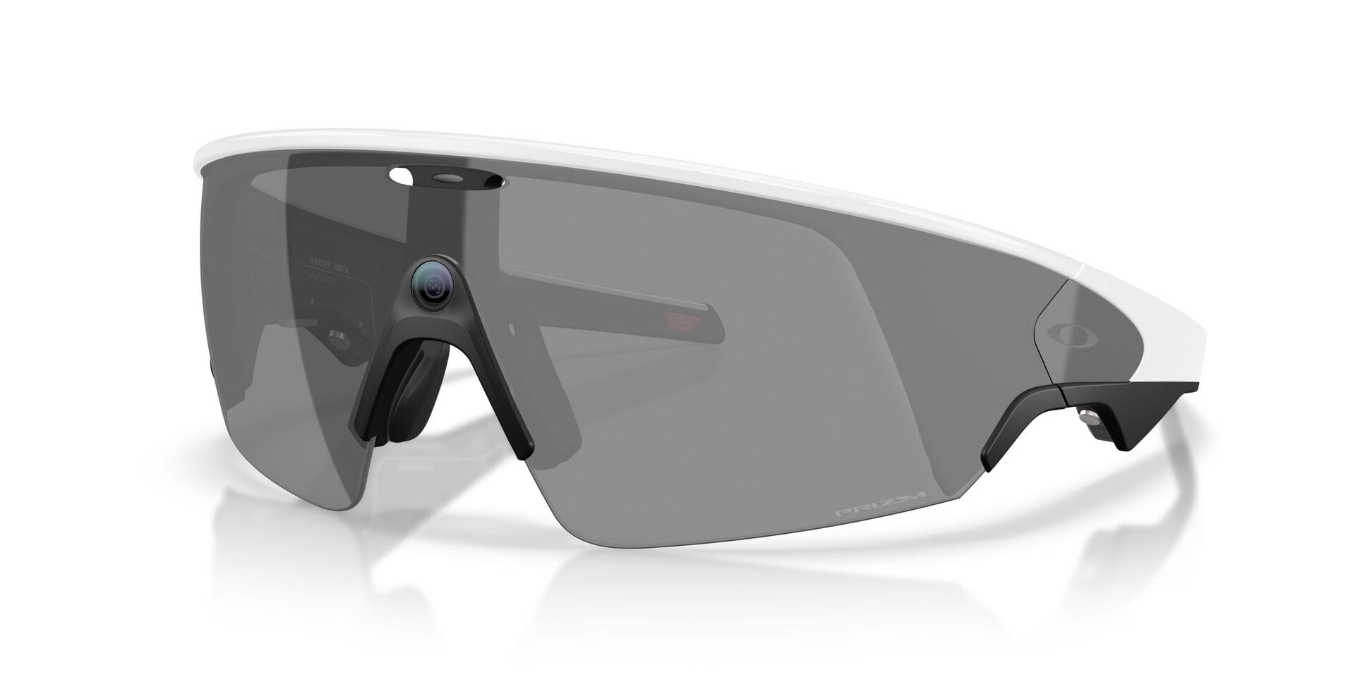 Oakley Meta 0OW8001 Sunglass White Male RimLess Shell Sunglass — White frame — view 8