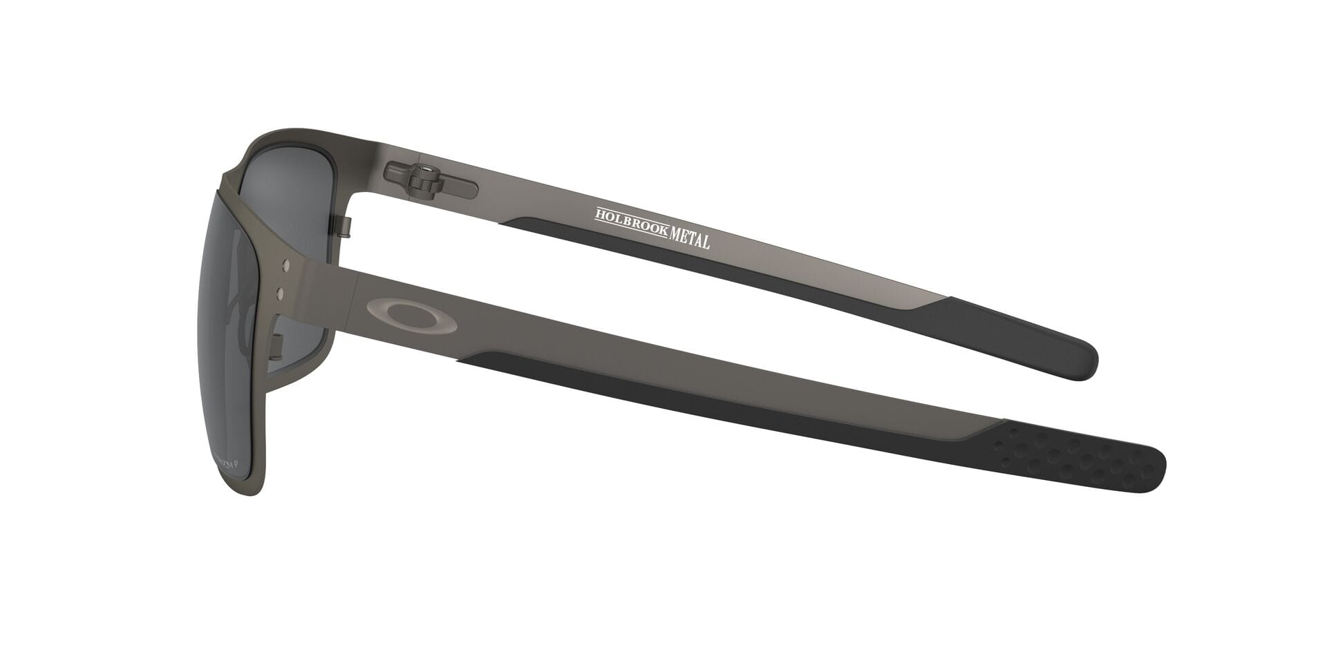 Oakley HOLBROOK METAL Sunglass Grey Male Full Metal Sunglass — Grey frame — view 7