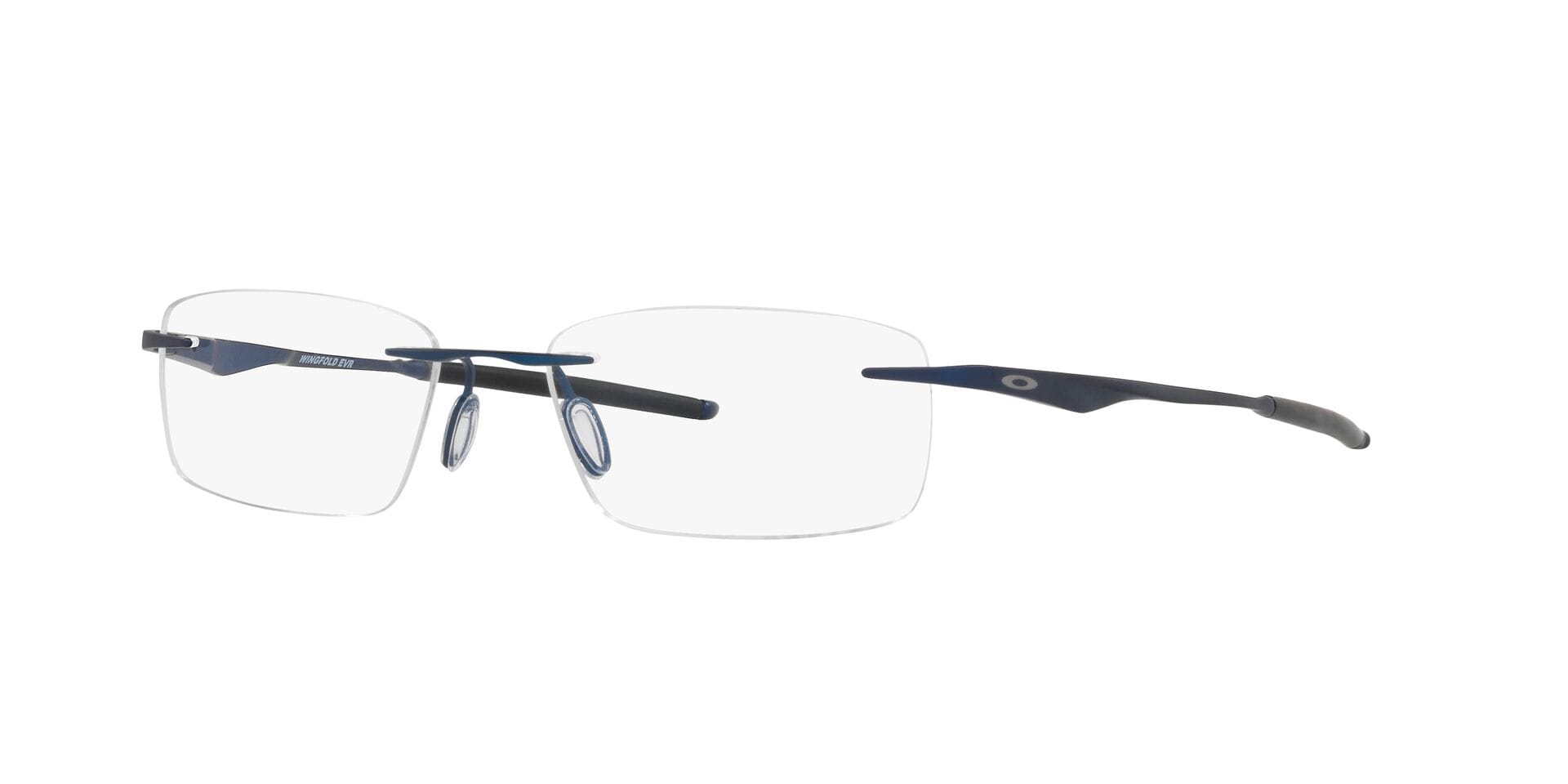 Oakley OX5118 Frame Blue Male RimLess Titanium Frame — Blue frame — view 1