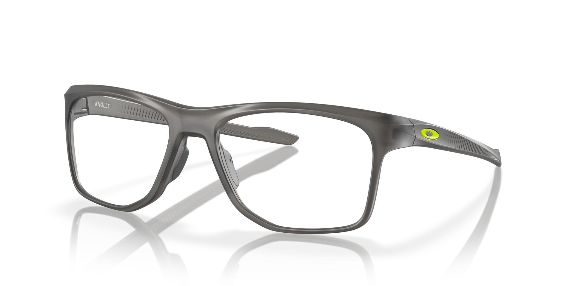 Oakley 0OX8144 Frame Transparent Grey Male Full Shell Frame — Transparent Grey frame — view 1