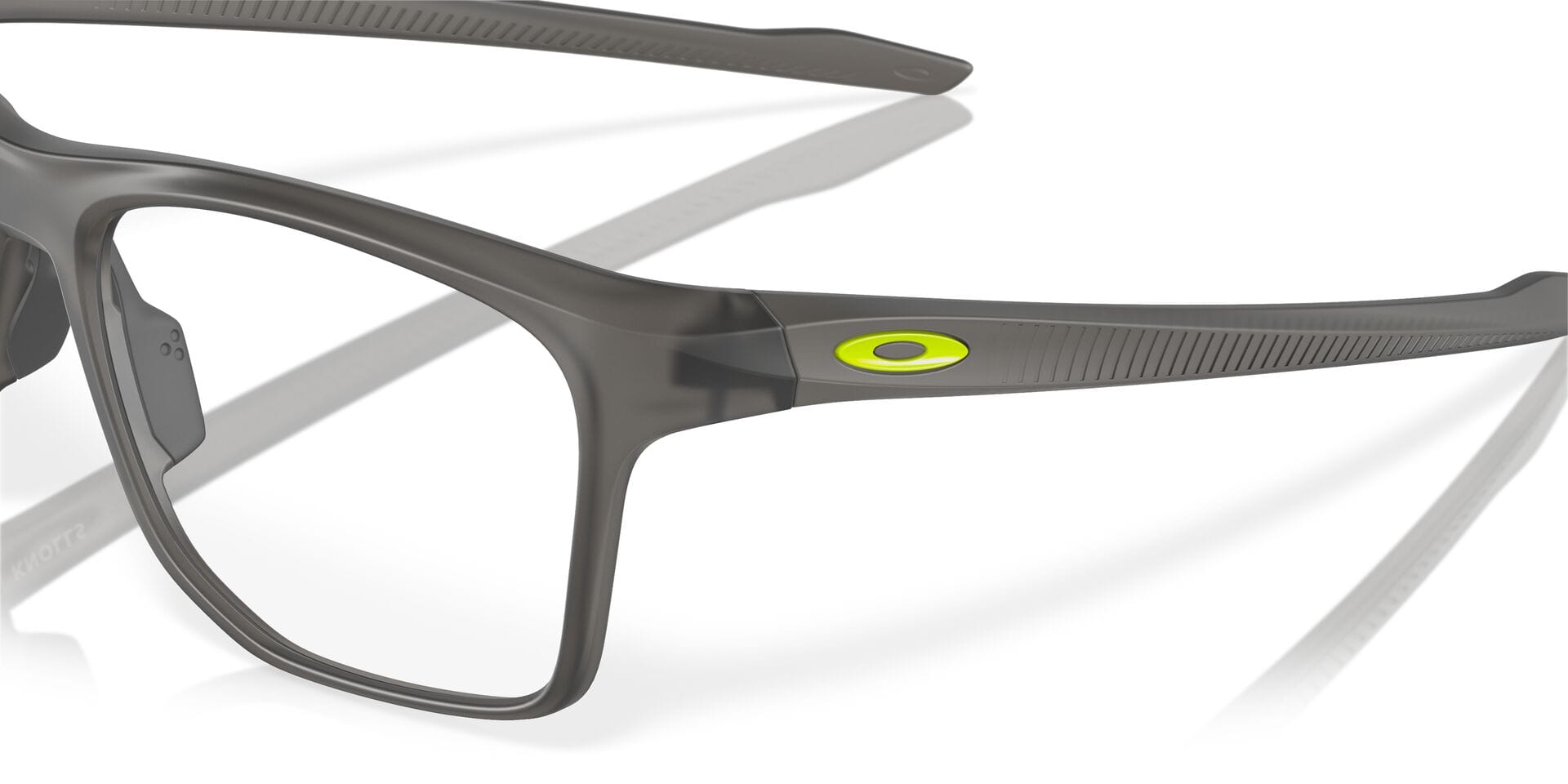 Oakley 0OX8144 Frame Transparent Grey Male Full Shell Frame — Transparent Grey frame — view 2