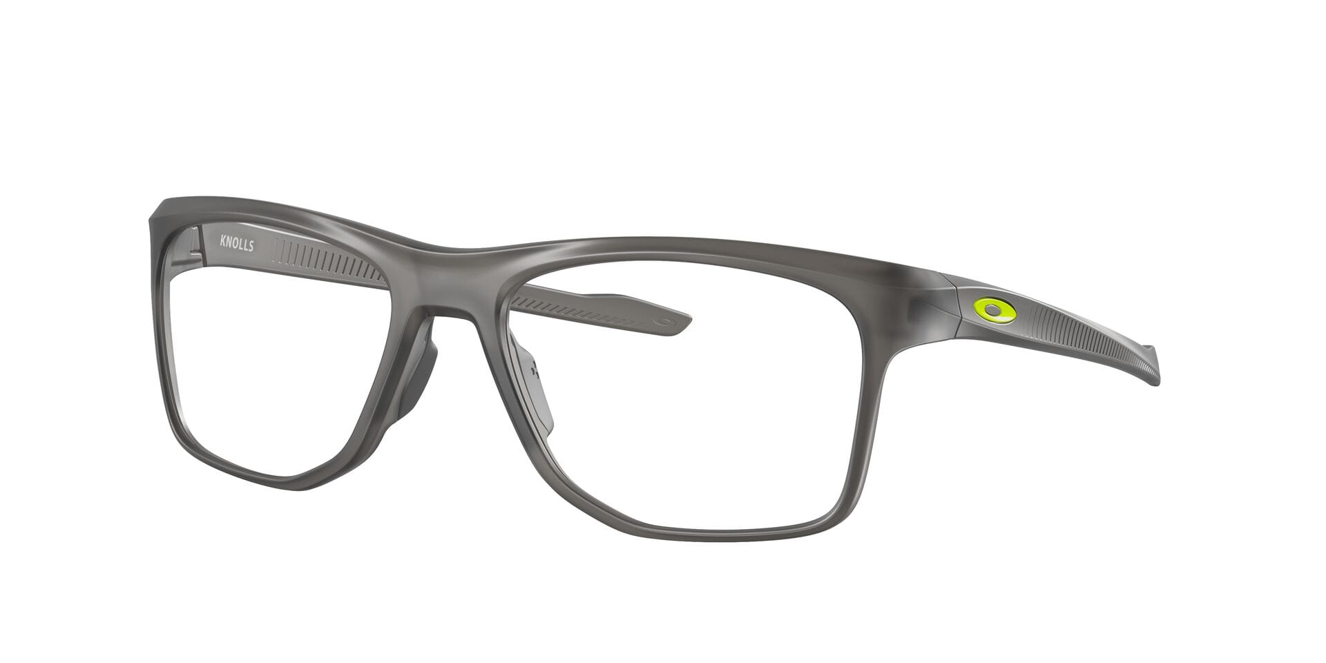 Oakley 0OX8144 Frame Transparent Grey Male Full Shell Frame — Transparent Grey frame — view 3