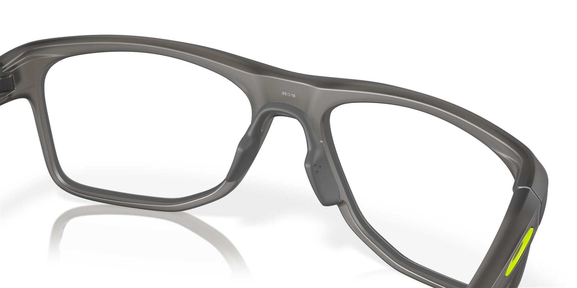 Oakley 0OX8144 Frame Transparent Grey Male Full Shell Frame — Transparent Grey frame — view 5