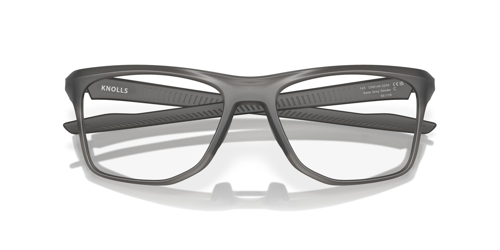 Oakley 0OX8144 Frame Transparent Grey Male Full Shell Frame — Transparent Grey frame — view 9