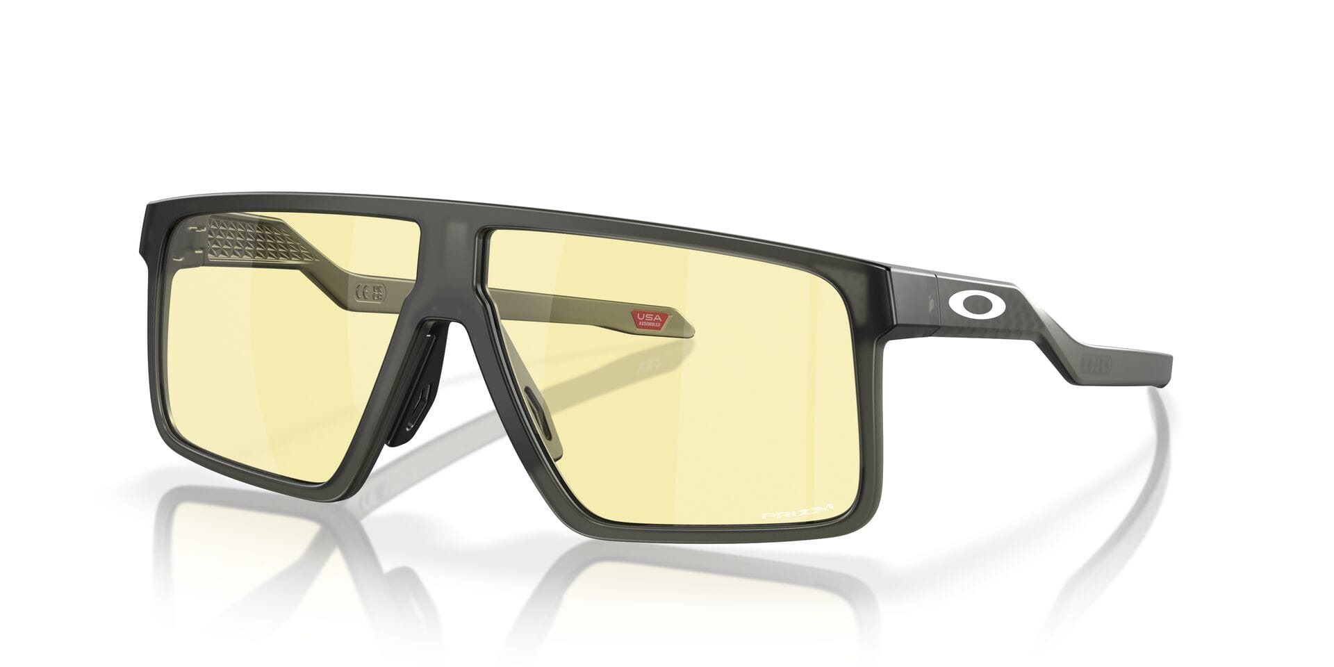 Oakley 0OO9285 Sunglass Transparent Grey Male Full Shell Sunglass — Transparent Grey frame — view 7