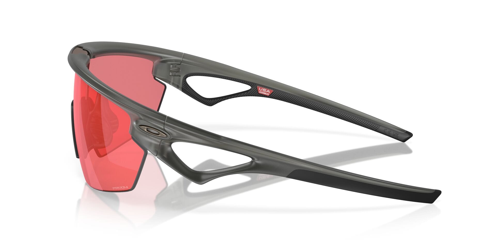 Oakley 0OO9403 Sunglass Grey Unisex RimLess Shell Sunglass — Grey frame — view 20