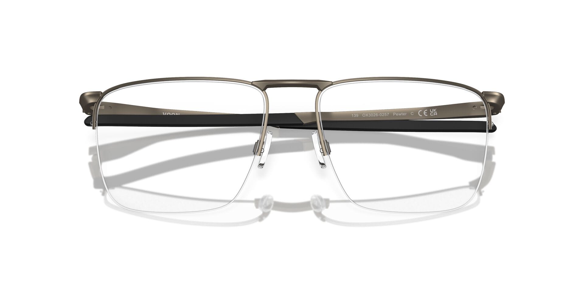 Oakley 0OX3026 Frame Grey Male Supra Metal Frame — Grey frame — view 9