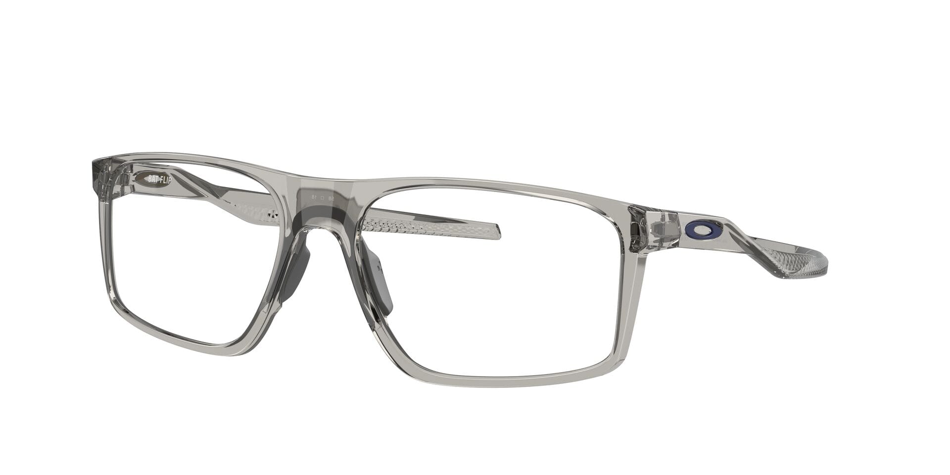 Oakley 0OX8183 Frame Transparent Grey Male Full Shell Frame — view 1