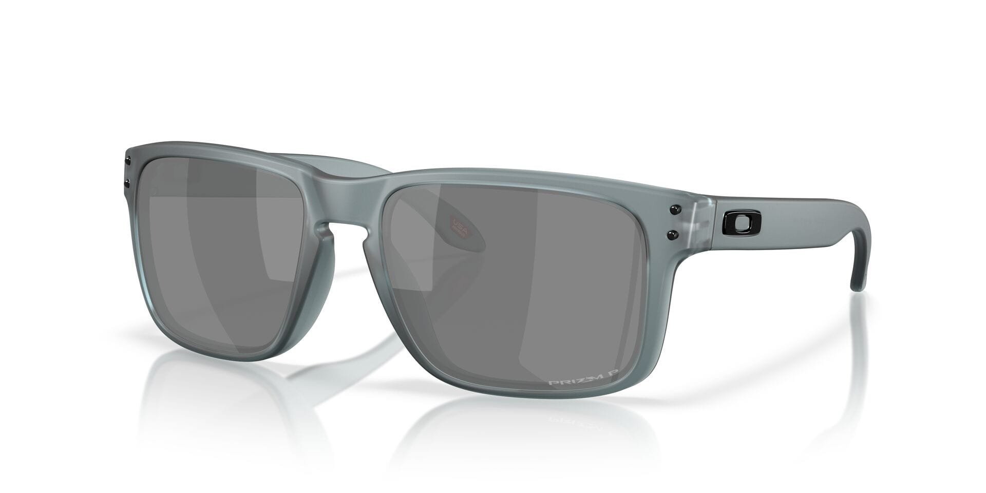 Oakley 0OO9102 Sunglass Transparent Grey Male Full Shell Sunglass — Transparent Grey frame — view 2