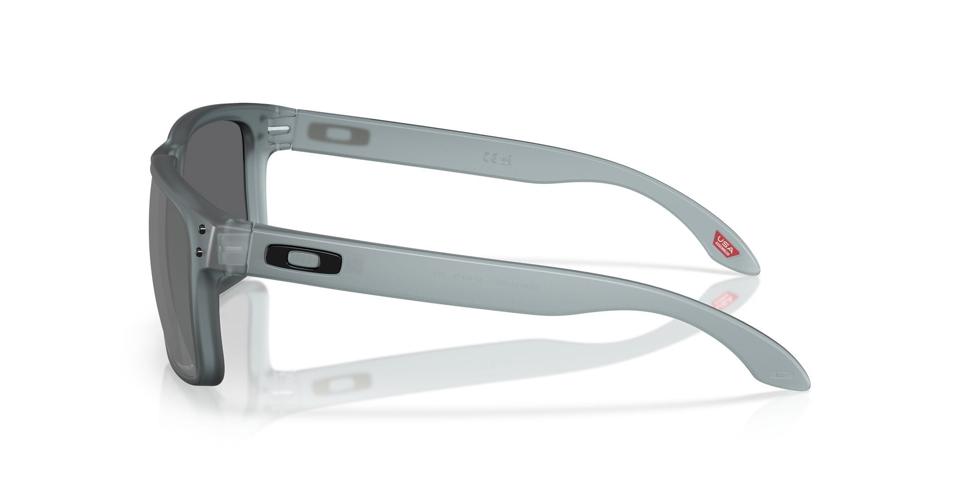 Oakley 0OO9102 Sunglass Transparent Grey Male Full Shell Sunglass — Transparent Grey frame — view 8