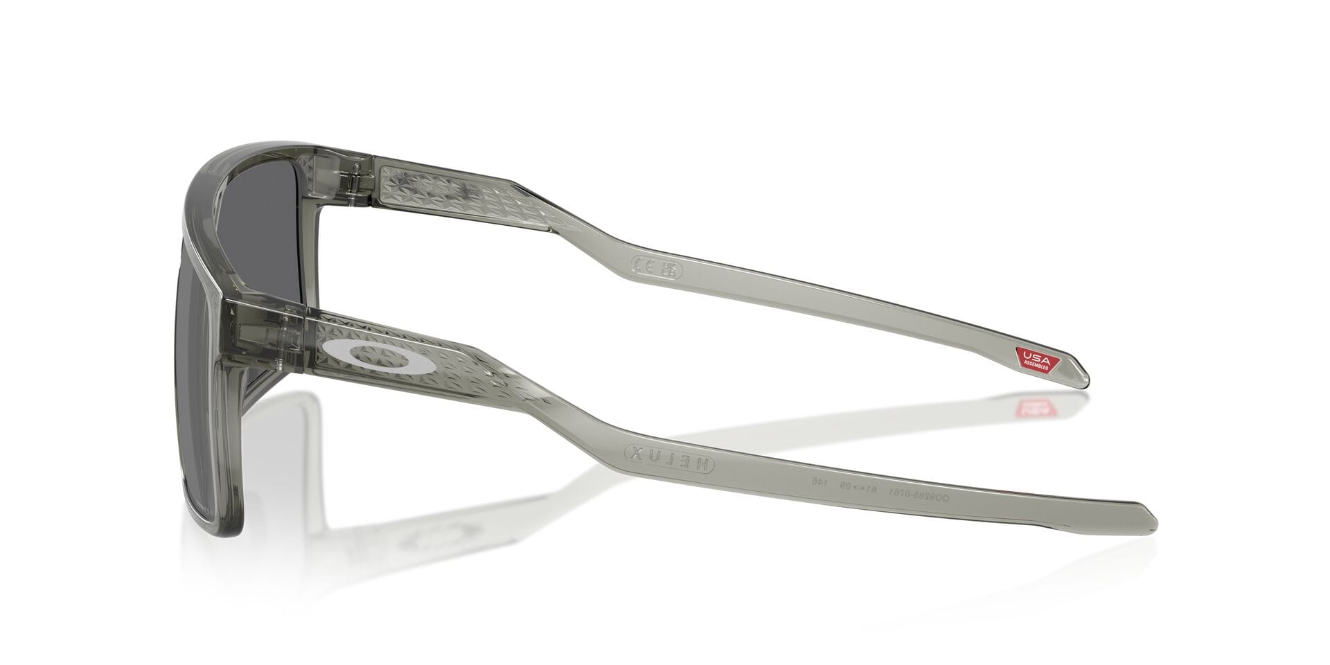 Oakley 0OO9285 Sunglass Transparent Grey Male Full Shell Sunglass — Transparent Grey frame — view 9