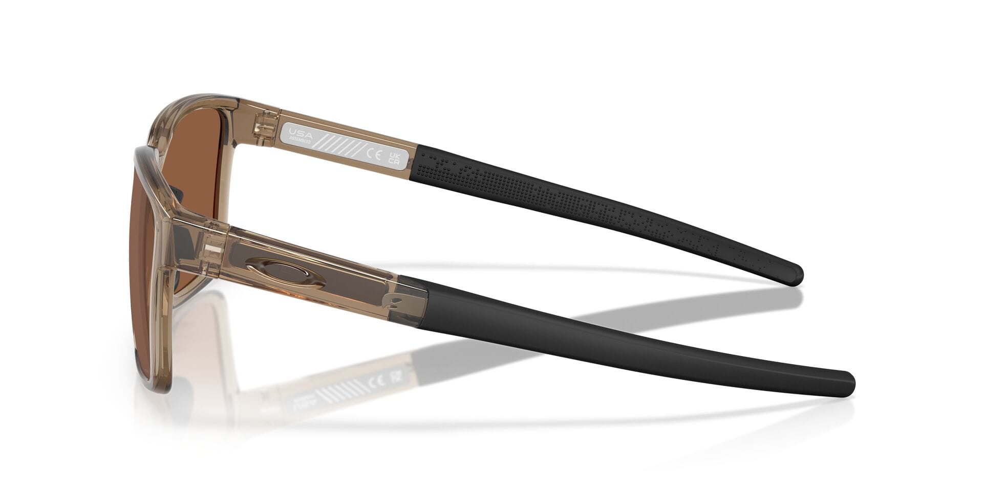 Oakley 0OO9430 Sunglass Transparent Brown Male Full Shell Sunglass — view 8